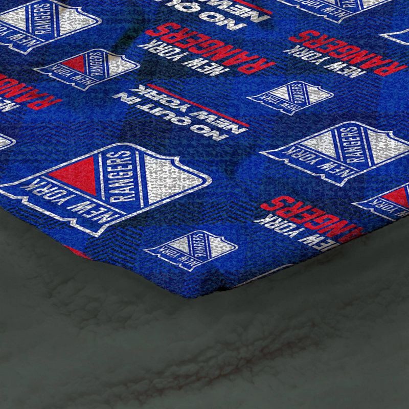 slide 3 of 4, NHL New York Rangers 60"x70" Uplift Chenille Throw Blanket, 1 ct