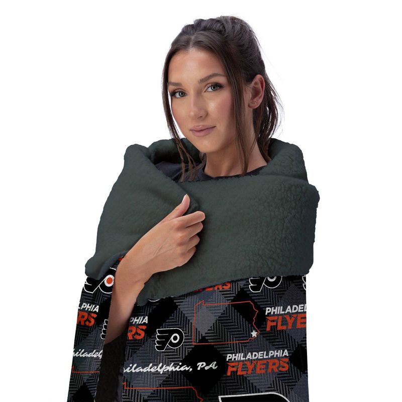 slide 3 of 3, NHL Philadelphia Flyers 60"x70" Uplift Chenille Throw Blanket, 1 ct