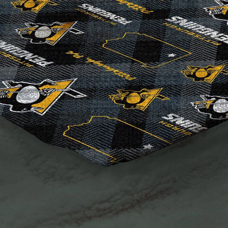 slide 2 of 3, NHL Pittsburgh Penguins 60"x70" Uplift Chenille Throw Blanket, 1 ct