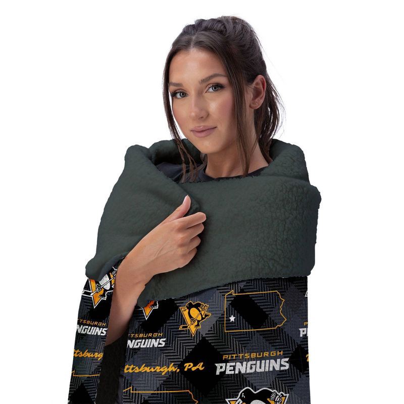 slide 3 of 3, NHL Pittsburgh Penguins 60"x70" Uplift Chenille Throw Blanket, 1 ct
