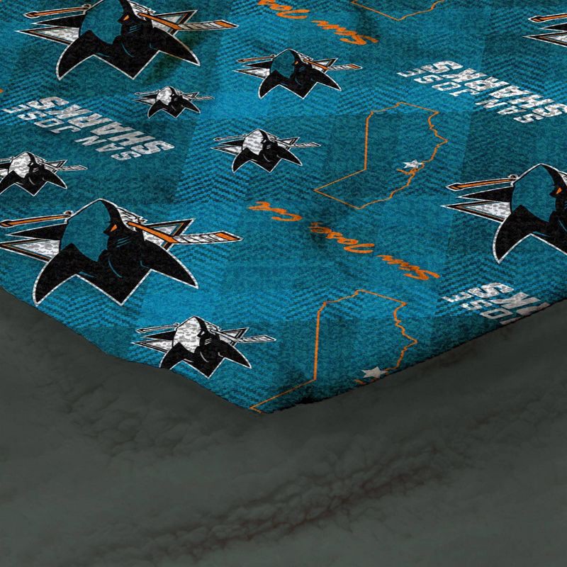 slide 2 of 3, NHL San Jose Sharks 60"x70" Uplift Chenille Throw Blanket, 1 ct