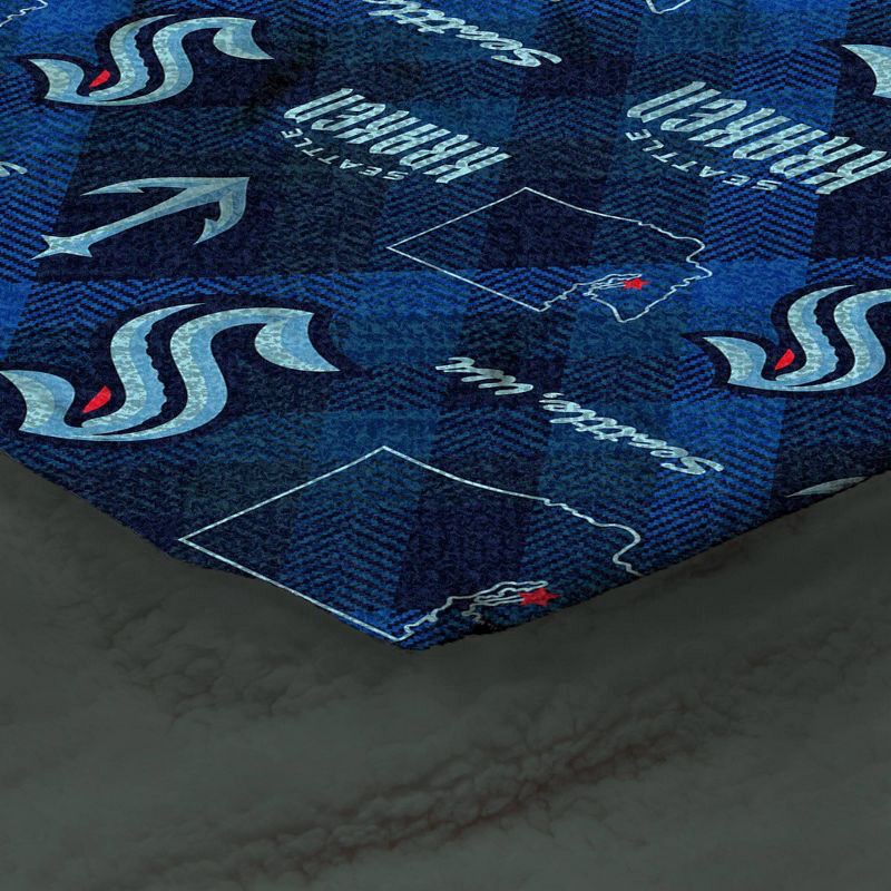 slide 2 of 3, NHL Seattle Kraken 60"x70" Uplift Chenille Throw Blanket, 1 ct