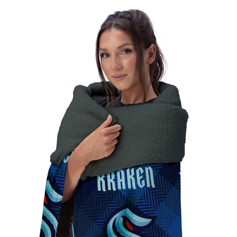 slide 3 of 3, NHL Seattle Kraken 60"x70" Uplift Chenille Throw Blanket, 1 ct
