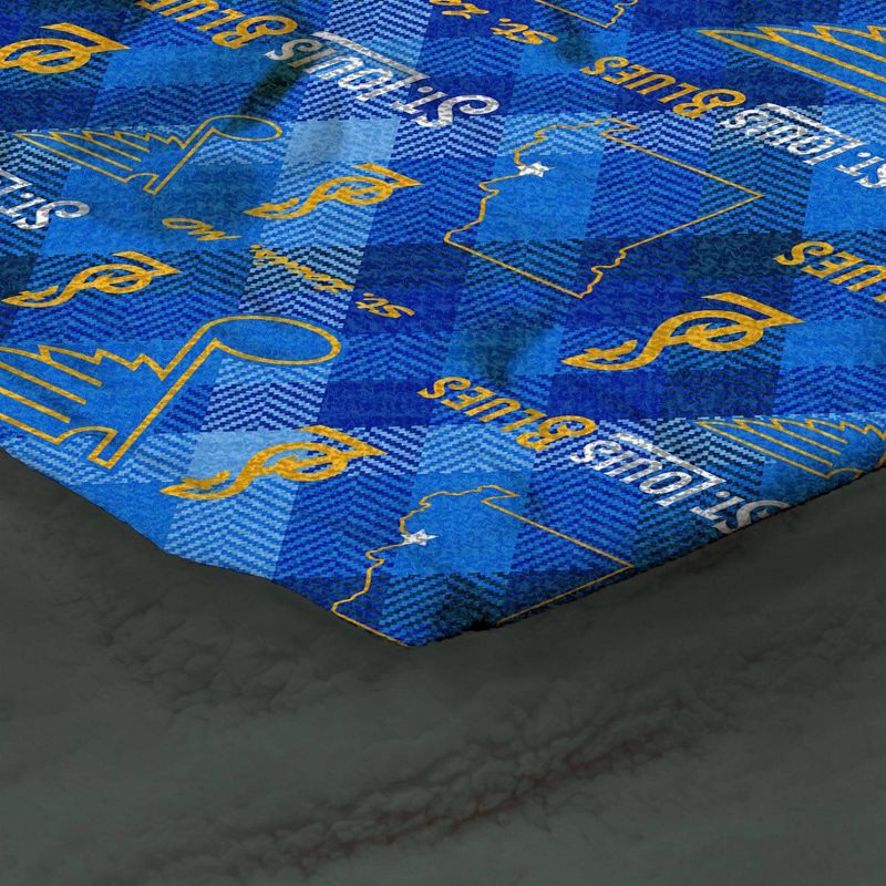 slide 2 of 3, NHL St. Louis Blues 60"x70" Uplift Chenille Throw Blanket, 1 ct