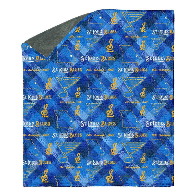 slide 1 of 3, NHL St. Louis Blues 60"x70" Uplift Chenille Throw Blanket, 1 ct