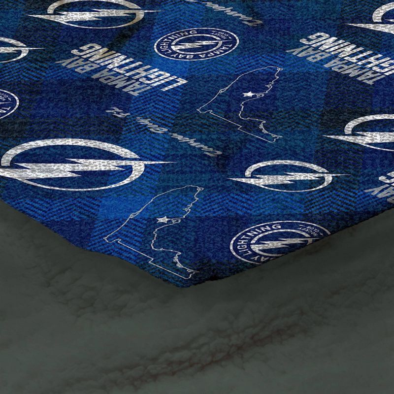 slide 2 of 3, NHL Tampa Bay Lightning 60"x70" Uplift Chenille Throw Blanket, 1 ct