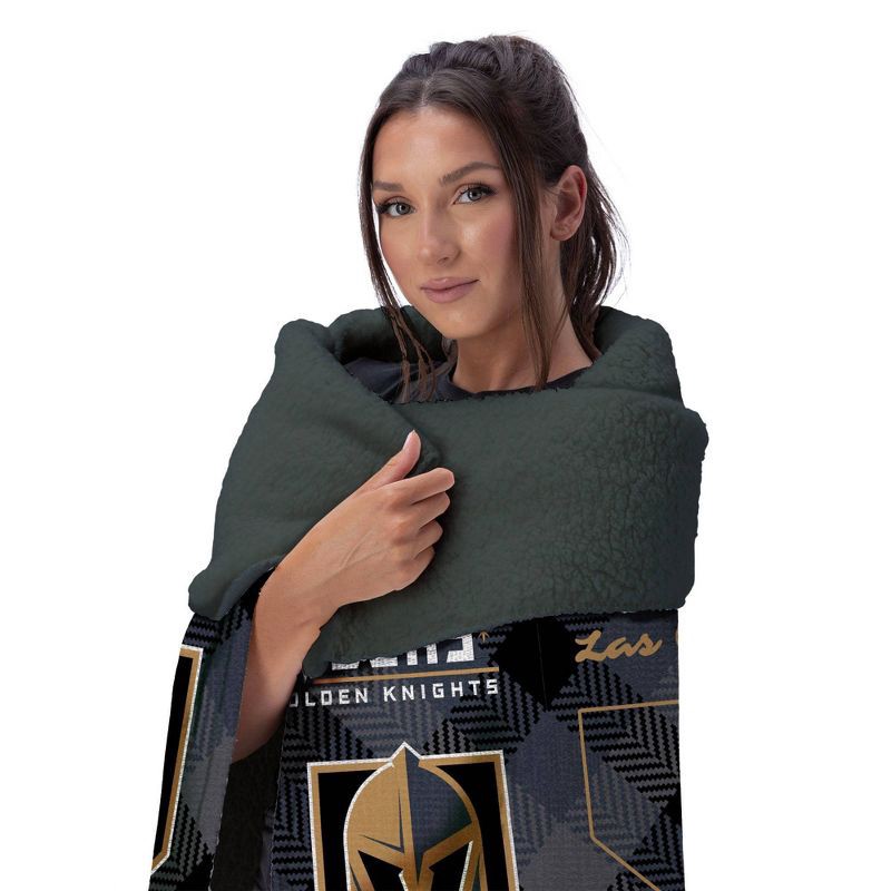 slide 3 of 3, NHL Vegas Golden Knights 60"x70" Uplift Chenille Throw Blanket, 1 ct