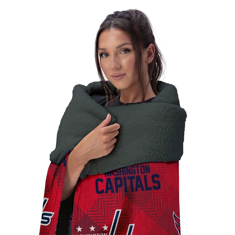 slide 3 of 3, NHL Washington Capitals 60"x70" Uplift Chenille Throw Blanket, 1 ct