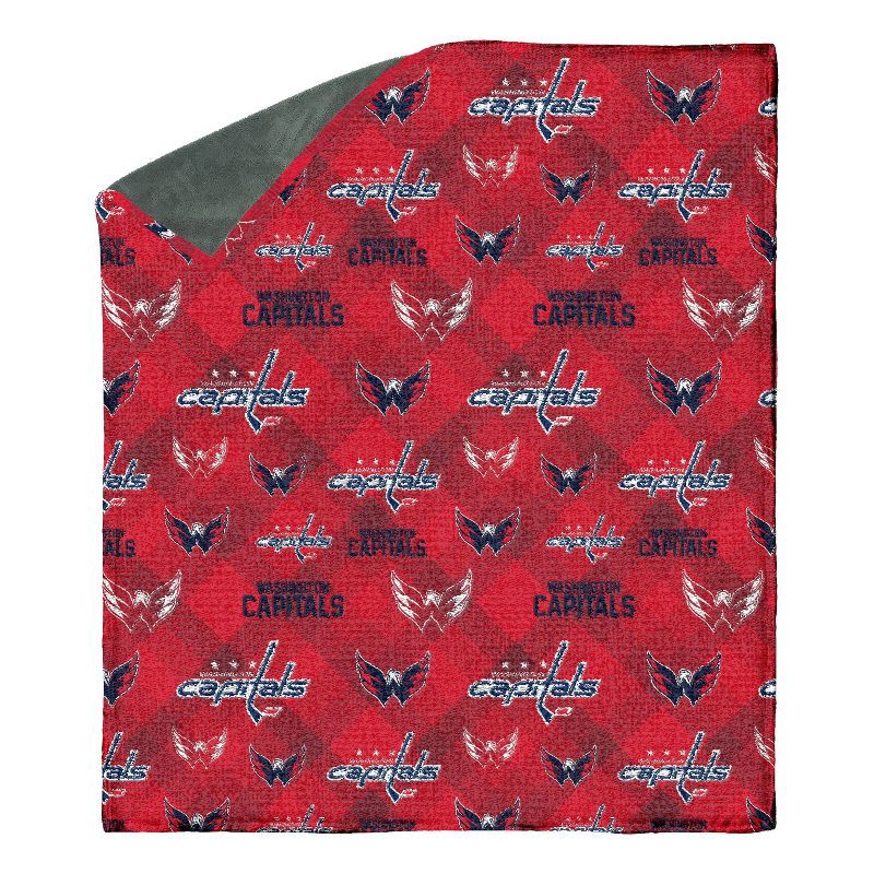 slide 1 of 3, NHL Washington Capitals 60"x70" Uplift Chenille Throw Blanket, 1 ct
