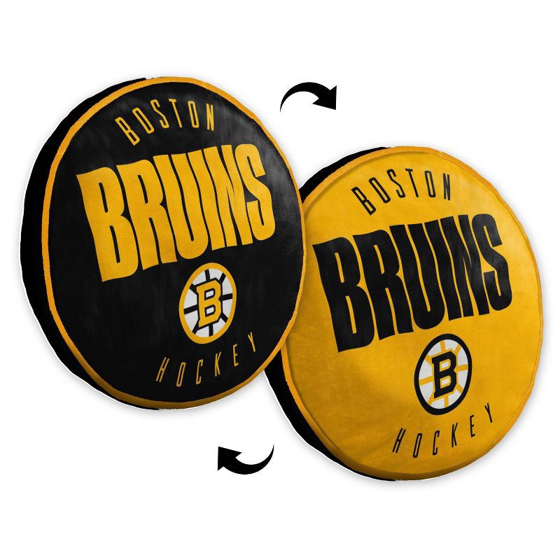 slide 3 of 3, NHL Boston Bruins 15" Title Cloud Pillow, 1 ct