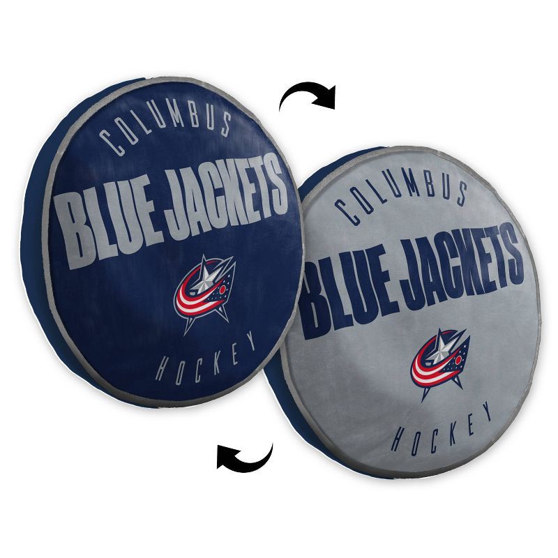 slide 3 of 3, NHL Columbus Blue Jackets 15" Title Cloud Pillow, 1 ct