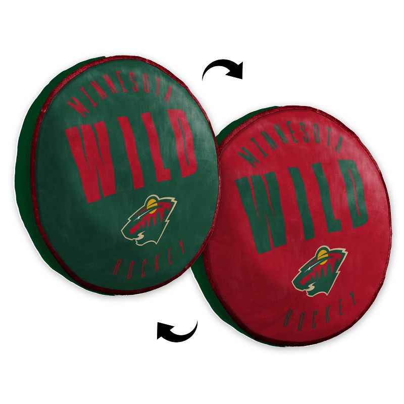 slide 3 of 3, NHL Minnesota Wild 15" Title Cloud Pillow, 1 ct