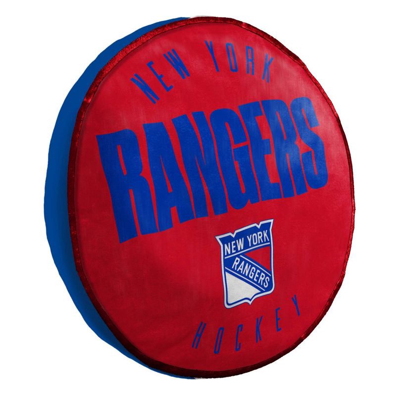 slide 2 of 3, NHL New York Rangers 15" Title Cloud Pillow, 1 ct