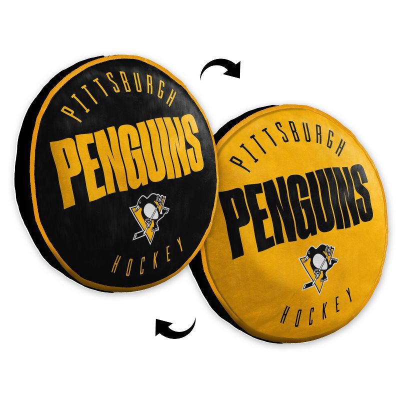 slide 3 of 3, NHL Pittsburgh Penguins 15" Title Cloud Pillow, 1 ct