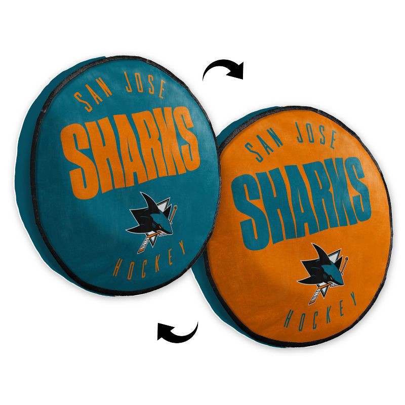 slide 3 of 3, NHL San Jose Sharks 15" Title Cloud Pillow, 1 ct