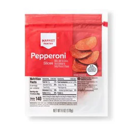 Pepperoni Slices - 6oz - Market Pantry™