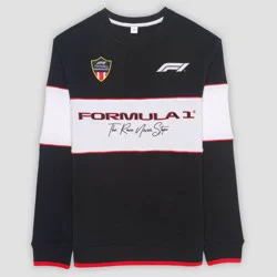 Men's Formula 1 Crewneck Pullover Sweatshirt - Black L