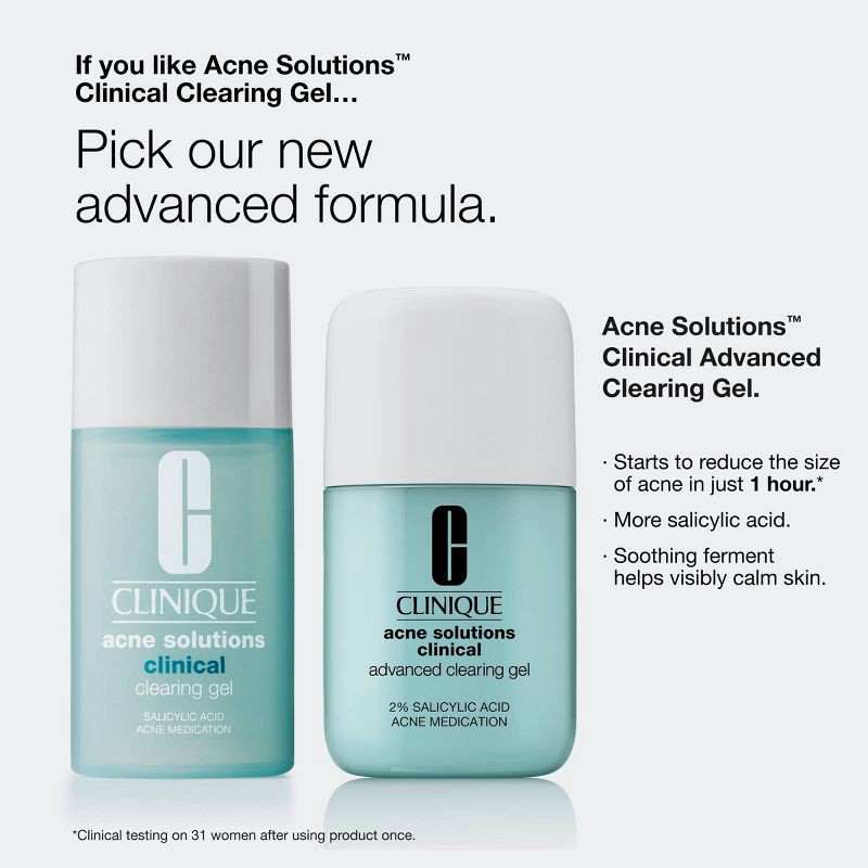 slide 8 of 9, Clinique Acne Solutions Clinical Advanced Clearing Gel - 0.34 fl oz - Ulta Beauty, 0.34 fl oz