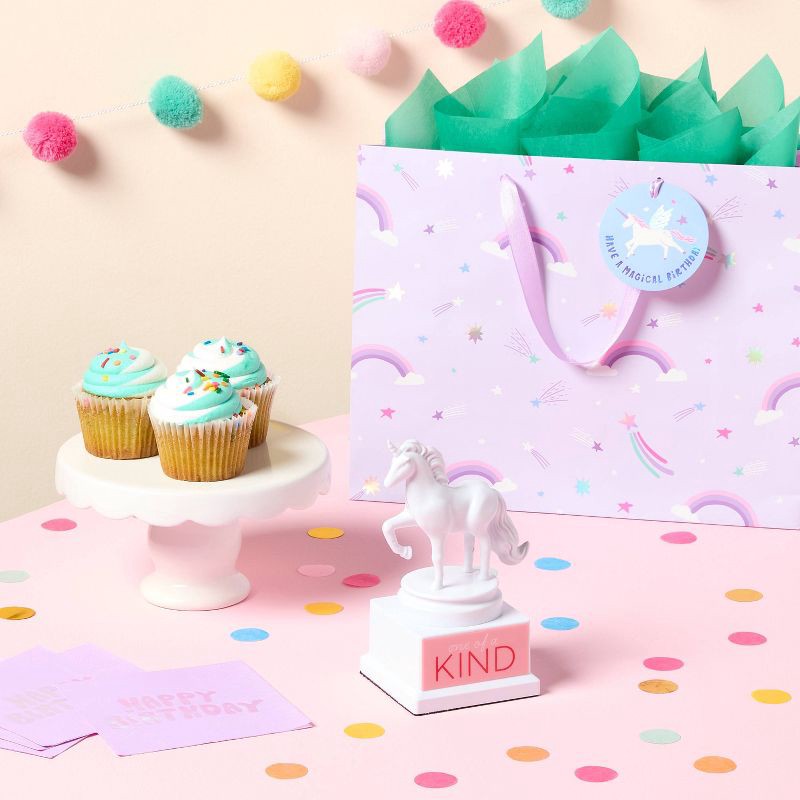 slide 2 of 3, 'One of a Kind' Unicorn Trophy Unweighted White - Spritz™, 1 ct