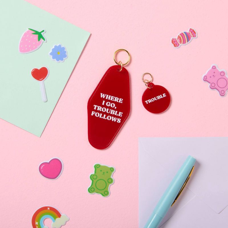 slide 2 of 3, 3ct Valentine's Day Cute Puffy Sticker Sheets - Spritz™, 3 ct