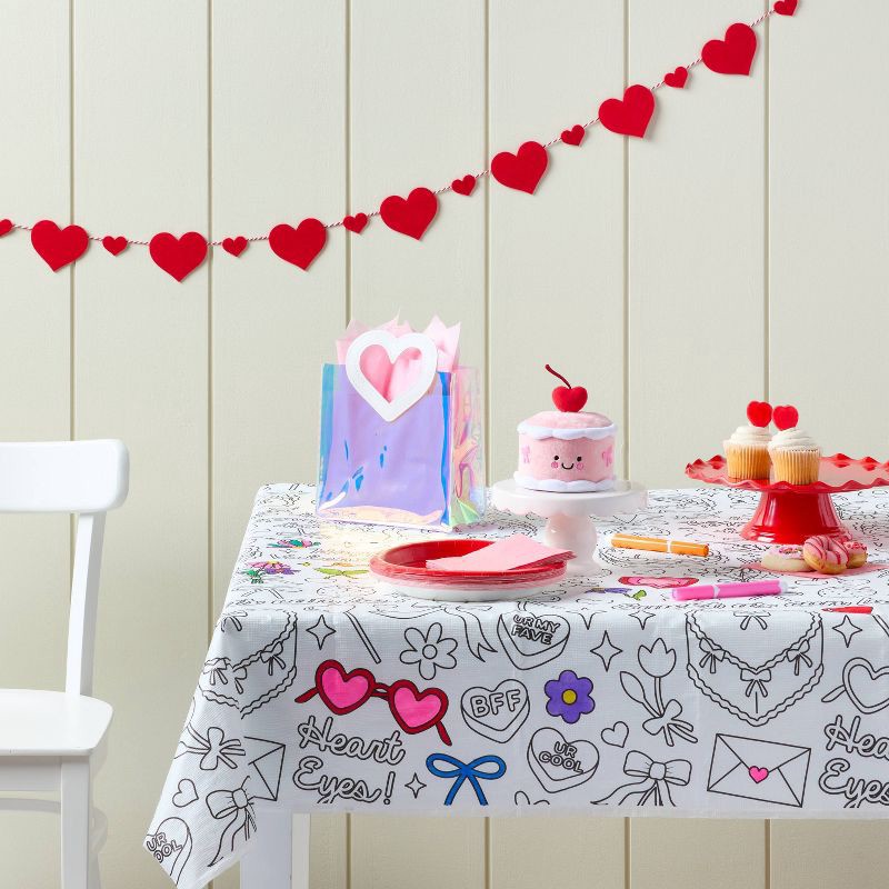 slide 2 of 3, Valentine's Day Clear Reusable Gift Bag with Heart Handle - Spritz™, 1 ct