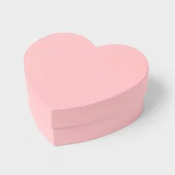 4.25"x4.5"x1.65" Valentine's Day Heart Small Gift Box Pink - Spritz™