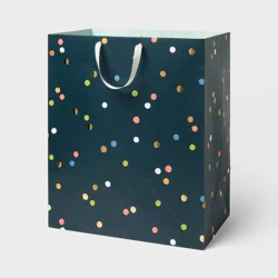 XLarge Polka Dot Gift Bag Navy - Spritz™