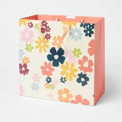 Large Square Floral Gift Bag Colorful - Spritz™