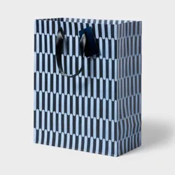 Medium Striped Gift Bag Navy/Blue - Spritz™