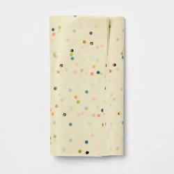 8ct Pegged Tissue Printed Cream Dot - Spritz™