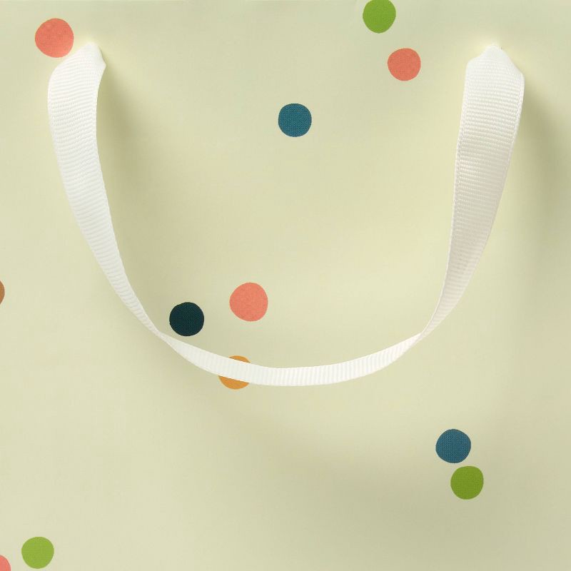 slide 3 of 3, Large Polka Dot Gift Bag Cream - Spritz™, 1 ct