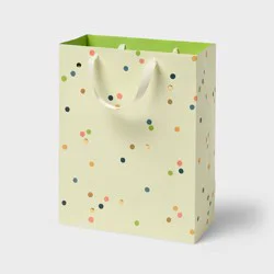 Large Polka Dot Gift Bag Cream - Spritz™