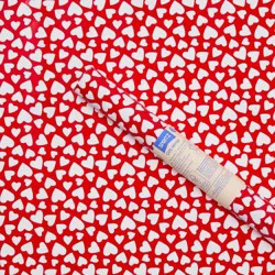 96"x30" Valentines Day Hearts Gift Wrapping Paper Red/White - Spritz™