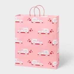 Jumbo Valentine's Day Express Love Van Gift Bag Pink - Spritz™
