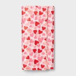 8ct Valentines Day Printed Hearts Tissue Paper White/Red/Pink - Spritz™