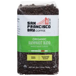 SF Bay Coffee Whole Bean Organic Rainforest Blend Coffee 2 lb