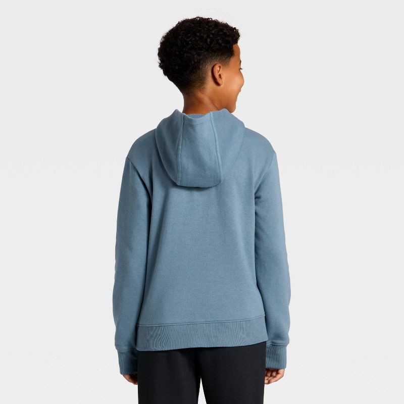 slide 2 of 3, Boys' Fleece Pullover Hoodie - All In Motion™ Blue XS, 1 ct
