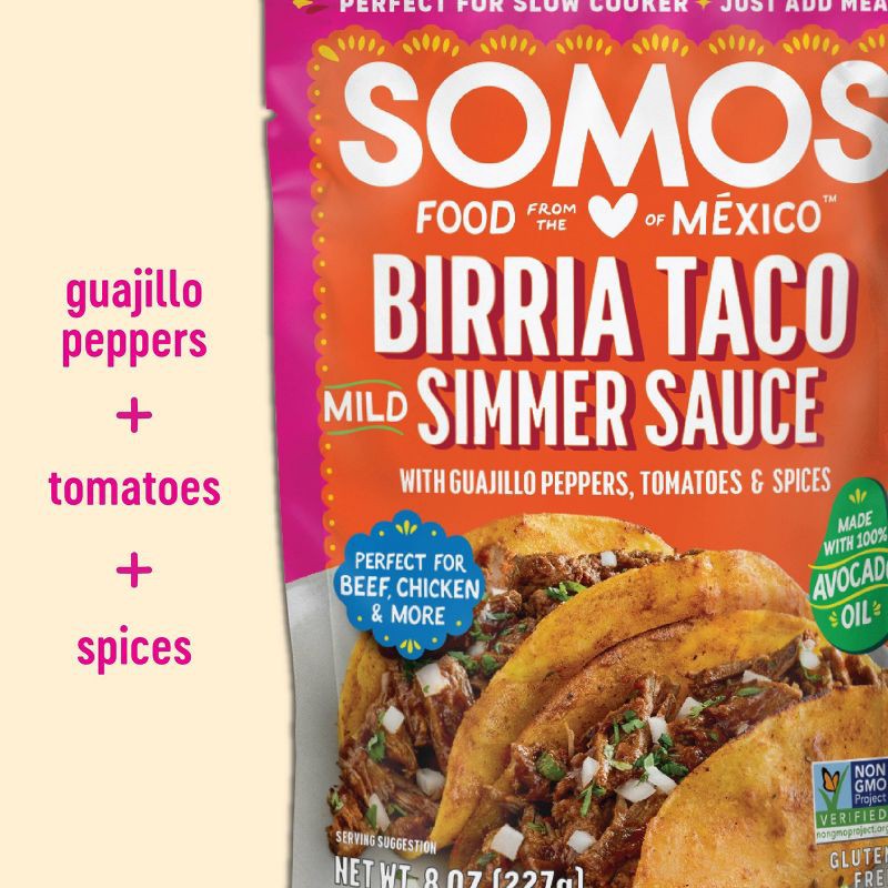 slide 4 of 5, SOMOS FOODS Birria Taco Sauce - 8oz, 8 oz
