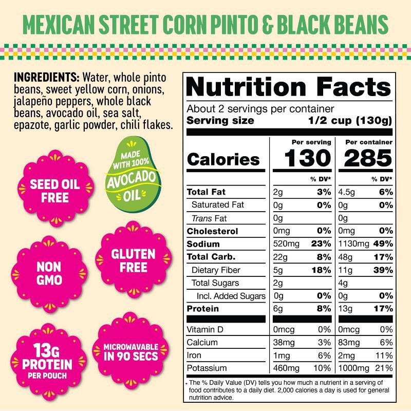 slide 3 of 4, SOMOS FOODS Mexican Street Corn Beans - 10oz, 10 oz