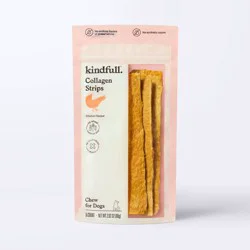 Collagen Strips Chicken Recipe Dog Chews - Kindfull™ 2.82oz/5ct