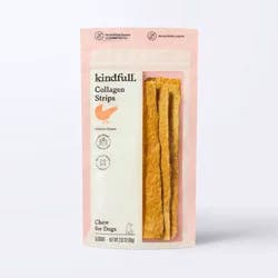 Collagen Strips Chicken Recipe Dog Chews - Kindfull™ 2.82oz/5ct