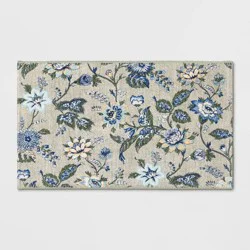 Spring Floral Scatter Accent Rug Green/Blue - Threshold™