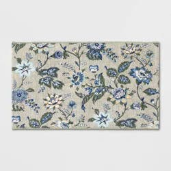 Spring Floral Scatter Accent Rug Green/Blue - Threshold™