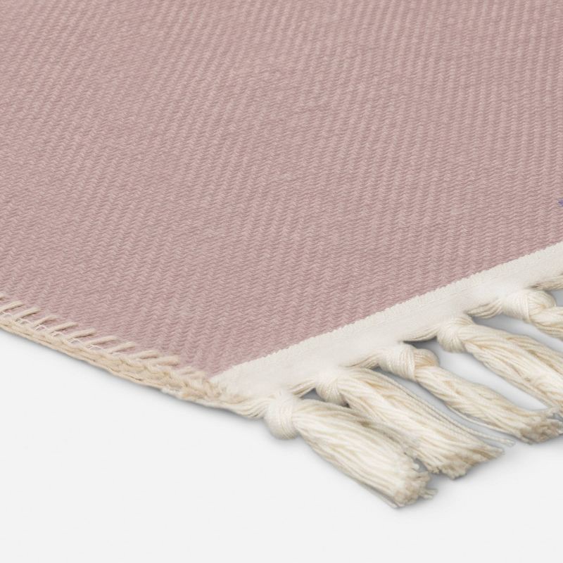 slide 4 of 4, Spring Plaid Scatter Accent Rug - Pink/Green/Ivory - Threshold™, 1 ct
