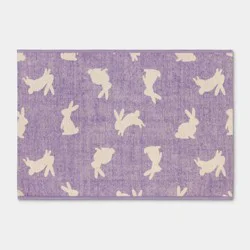 Easter Bunnies Scatter Accent Rug Lilac - Room Essentials™