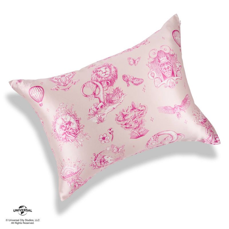 slide 2 of 10, Wicked: For Good x Katie Kime Blissy Standard 600 Thread Count Fantabulous Pillowcase Pink, 1 ct