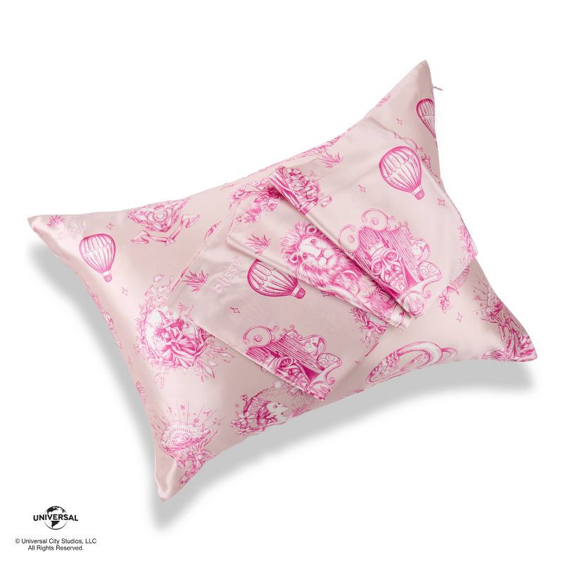 slide 3 of 10, Wicked: For Good x Katie Kime Blissy Standard 600 Thread Count Fantabulous Pillowcase Pink, 1 ct
