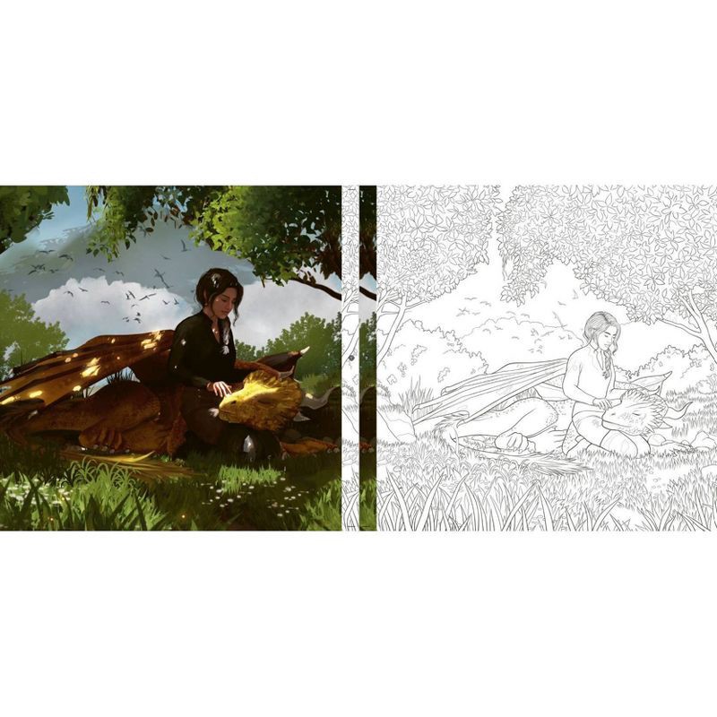 slide 2 of 5, Simon & Schuster Fourth Wing: The Official Coloring Book - Target Exclusive Edition - by Entangled (Hardcover), 1 ct