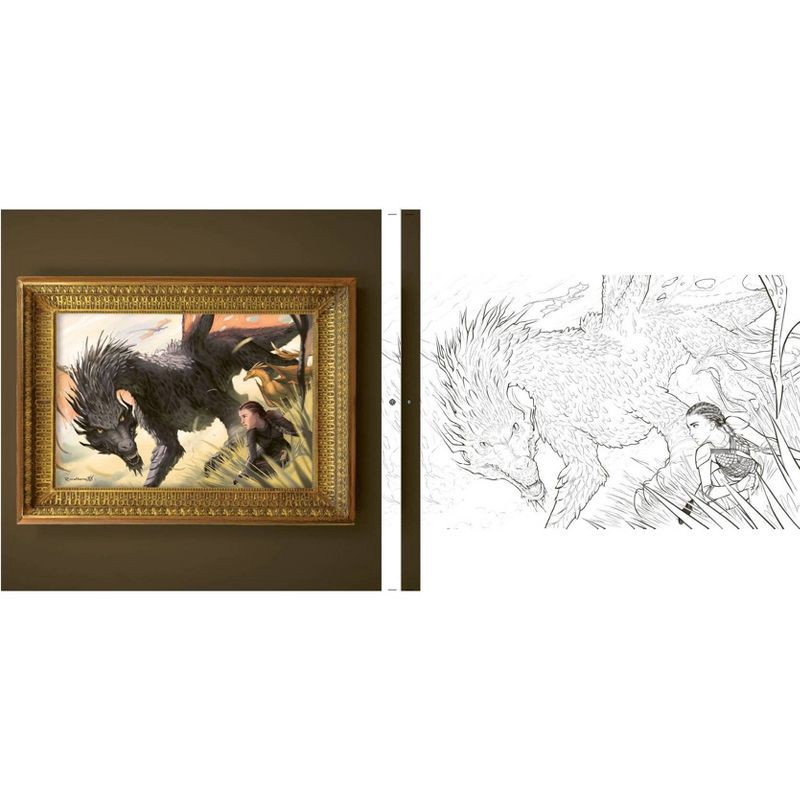 slide 4 of 5, Simon & Schuster Fourth Wing: The Official Coloring Book - Target Exclusive Edition - by Entangled (Hardcover), 1 ct