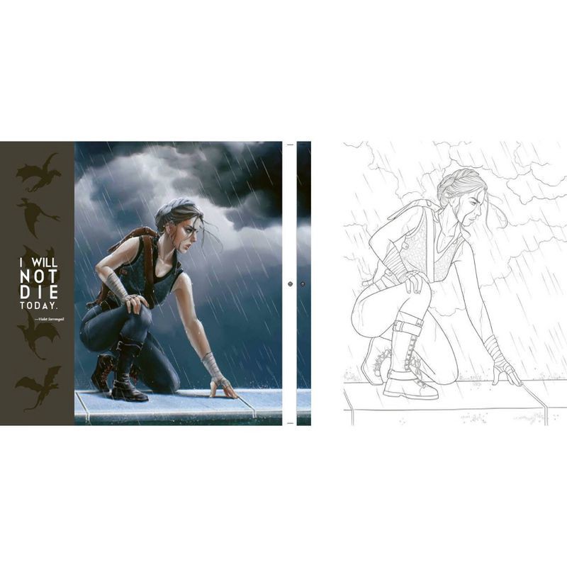 slide 5 of 5, Simon & Schuster Fourth Wing: The Official Coloring Book - Target Exclusive Edition - by Entangled (Hardcover), 1 ct